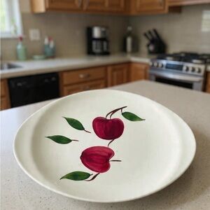 Blue Ridge Platter Arlington Apple Southern Pottery Vintage Oval Serving Tray